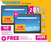 Telefunken 10.1" 4G Tablet-Each