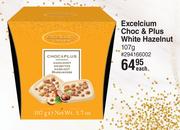 Excelcium Choc & Plus White Hazelnut-107g Each