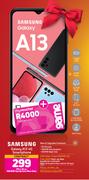Samsung Galaxy A13 4G Smartphone-On 1GB Red Top Up Core More Data + On Promo 70