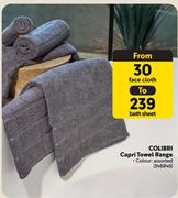 Colibri Capri Towel Range (Face Cloth)