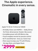 Apple TV 4K WiFi Ethernet 128GB