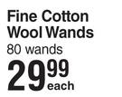 Baby Dove Fine Cotton Wool Wands-80 Wands Each
