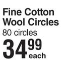 Baby Dove Fine Cotton Wool Circles-80 Circles Each