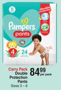 Pampers Double Protection Pants Carry Pack-Per Pack