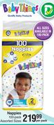 Baby Things Nappies (Assorted Sizes)-100 Per Pack