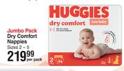 Huggies Dry Comfort Nappies Jumbo Pack-Per Pack