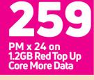 Samsung Galaxy A04s Smartphone-On 1.2GB Red Top Up Core More Data