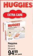 Huggies Nappies (Size 0)-25 Pack Per Pack