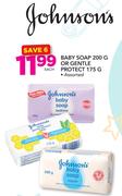 Johnson's Baby Soap 200gm Or Protect 175gm Assorted-Each