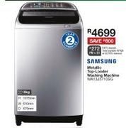 Samsung Metallic Top-Loader Washing Machine