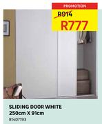 Sliding Door White 250cmX91cm