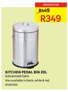 20L Kitchen Pedal Bin 