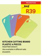 4 Piece Kitchen Cutting Board Plastic 