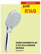 Hand Shower Play 5 Jet ACS Chrome Sensea