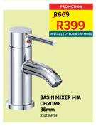 Basin Mixer Mia Chrome 35mm