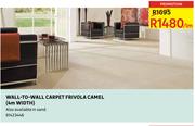 Wall-To-Wall Carpet Frivola Camel(4m Width)-Per lm