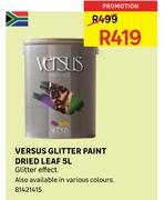 Versus Glitter Paint Dried Leaf-5Ltr