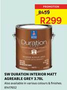SW Duration Interior Matt Agreable Grey 3.78Ltr