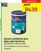 Dulux Luxurious Silk Brilliant White-5Ltr