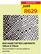 Rug Hand Tufted Labyrinth 120 x 170cm