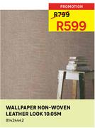 Wallpaper Non-Woven Leather Look 10.05M