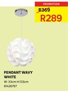 Pendant Wavy White