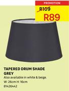 Tapered Drum Shade Grey