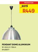 Pendant Dome Aluminium