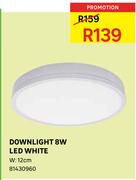 Downlight 8W LED White