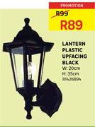 Lantern Plastic Upfacing Black