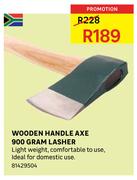 Wooden Handle Axe 900g Lasher