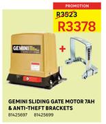 Gemini Sliding Gate Motor 7Ah & Anti Theft Brackets