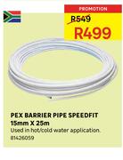 Pex Barrier Pipe Speed Fit 15mm x 25m