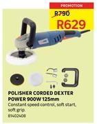 Polisher Corded Dexter Power 900W 125mm