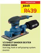 1/2 Sheet Sander Dexter Power 300W