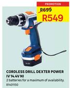 Cordless Drill Dexter Power IV 14.4V NI
