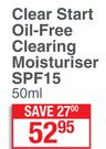 IQ Clear Start Oil Free Clearing Moisturiser SPF15-50ml