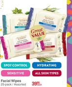 African Extracts Rooibos Facial Wipes 25 Pack Assorted-Each