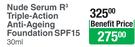 BidNike Nude Serum R3 Triple Action Anti-Ageing Foundation SPF15-30ml