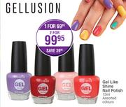 Gel Like Shine Nail Polish(Assorted Colours)-13ml Each