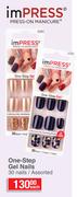Impress One Step Gel Nails Assorted-30 Nails Each