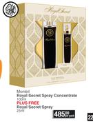 Monteil Royal Secret Spray Concentrate 100ml + Roya Secret Spray-Per Pack