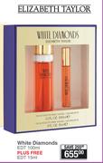 Elizabeth Taylor White Diamonds EDT 100ml + Free EDT 15ml