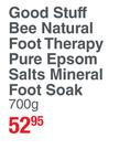 Good Scuff Bee Natural Foot Therapy Pure Epsom Salts Mineral Foot Soak-700g
