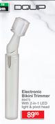 Douip Electronic Bikini Trimmer With 2 In 1 LED Light & Pivot Head