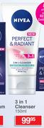 Nivea Perfect & Radiant 3 In 1 Cleanser-150ml
