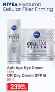Nivea Cellular Filler Anti Age Eye Cream 15ml Or Day Cream SPF15 50ml-Each