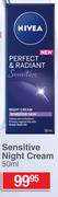 Nivea Perfect & Radiant Sensitive Night Cream-50ml