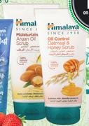 Himalaya Moisturizing Argan Oil Scrub Or Oil Control Oatmeal & Honey Scrub-150ml Each