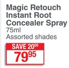 L'Oreal Magic Retouch Instant Root Concealer Spray Assorted Shades-75ml